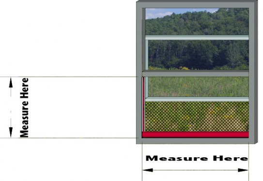 How to measure for window screen